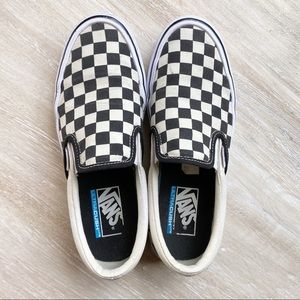 Vans Slip On Black and White Checker Ultra Cush